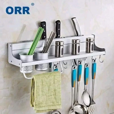 Wall Hanging Aluminum Kitchen Shelf