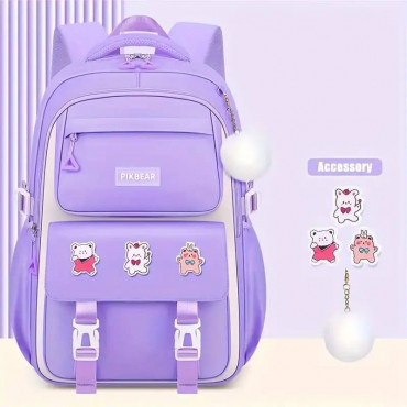 Kids Backpack Children School Bags(purple)