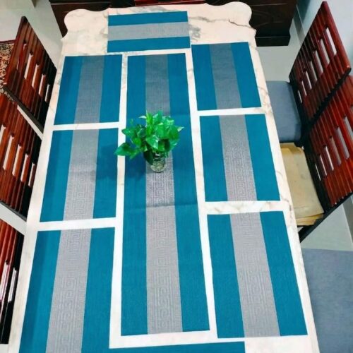 Table Runner & Placemat Set (6 Pcs + 1 Runner)